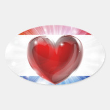 Love Netherlands flag heart background Sticker