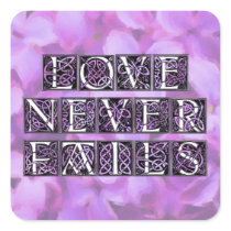Love Never Fails Sticker