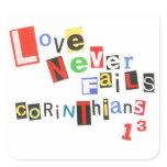 Love Never Fails stickers