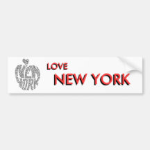 LOVE NEW YORK BUMPER STICKER
