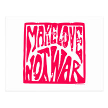 Love, Not War Post Card