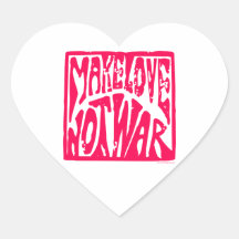 Love, Not War Stickers
