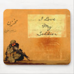 "Love Note on the Wall" Mouse Pads