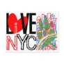 Love NYC & Live In NYC Postcard