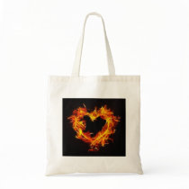 Love of Fire Canvas Bags