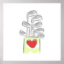 Love of Golf Poster