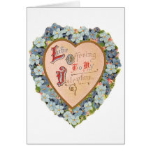Love Offering Vintage Valentine's Day Card