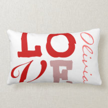 Love Olivia Personalized Name Pillowcase for Girls