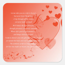 Love on Solid Ground Square Stickers