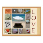 Love on the beach postcards