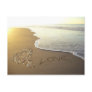 Love on the Sandy Beach Shore Postcard