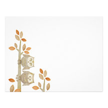 Love Owls in Tree Letterhead
