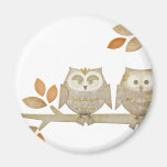 Love Owls in Tree Refrigerator Magnet
