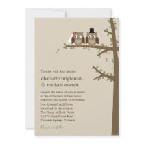 Love Owls Wedding Invitation