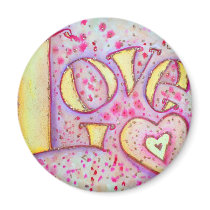 Love Painting Refrigerator Magnet