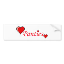 Love Panties Bumper Stickers