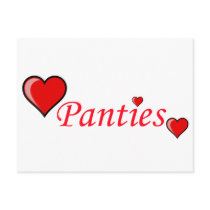 Love Panties Post Cards