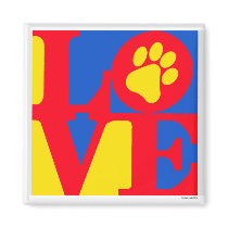 LOVE paw print