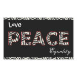 Love, Peace, Equality Stickers