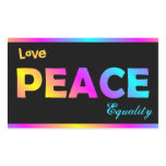 Love, Peace, Equality Stickers