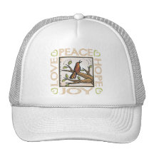 Love, Peace, Hope, Joy Mesh Hats