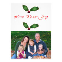love peace joy holiday cards