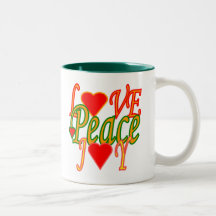 "Love, Peace & Joy"  Mug