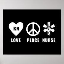 Love Peace RN Poster
