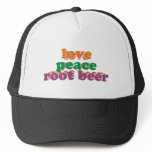 love peace root beer netzmützen