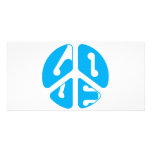 love peace sign custom photo card