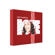 Love Personalized Photo Wrapped Canvas Print