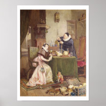 Love Philtre, 1885 (w/c heightened with white) Print