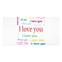** LOVE ** PERSONALIZED PHOTO CARD