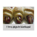 love pigs in blankets! postcards