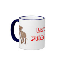 Love Pitbull Puppy Dog Coffee Cup Mug