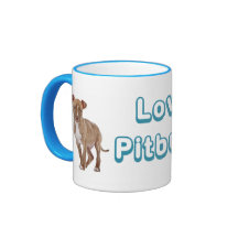 Love Pitbull Puppy Dog Coffee Cup Mug