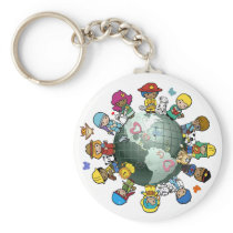 Love Planet Earth: Unite for Peace Key Chain