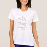 Love poem by elizabeth browning womans shirt.