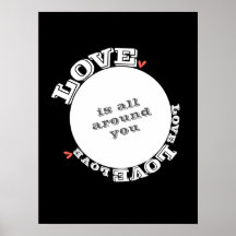 love poster in B&W