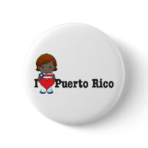Love Puerto Rico Pinback Button