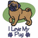 Love Pug embroidered shirts