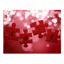 Love Puzzle - Postcard
