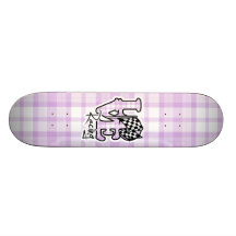 Love Racing; Chequered Flag Custom Skateboard