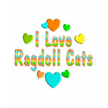 Love Ragdoll Cats t-shirts