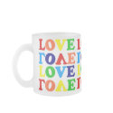 Love Rainbow Alphabet Soup Valentine mugs