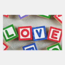 Love Rectangular Sticker