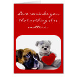 Love Reminds You boxer puppy greeting card
