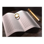 love ring heart shadow postcards