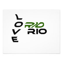 Love Rio Green Custom Announcements