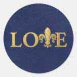 Love Round Stickers
